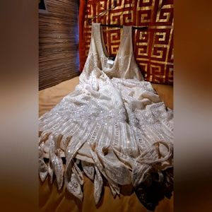 Vintage Beaded Wedding Dress